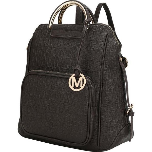 Mkf Collection By Mia K. MKF Collection by Mia K. MKF-PU7742CH Torra Milan M Signature Trendy Backpack by Mia K. - Chocolate MKF-PU7742CH